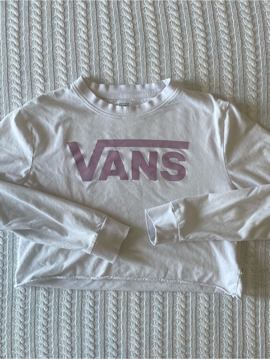 Vans Tops - Vans White Cropped Tee